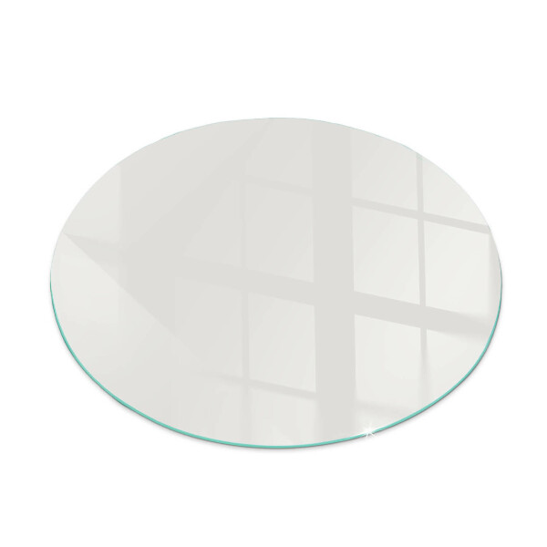 Round tempered glass hearth Color Gray