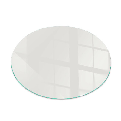 Round tempered glass hearth Color Gray