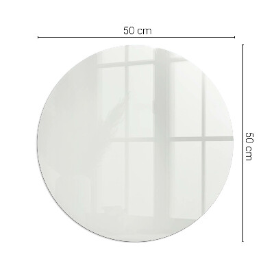 Round tempered glass hearth Color Gray