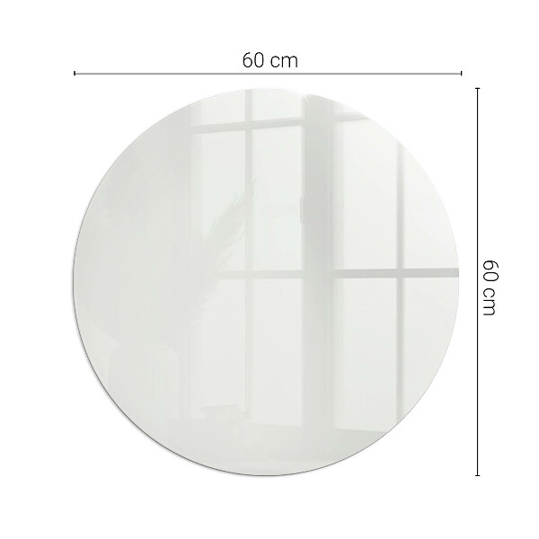 Round tempered glass hearth Color Gray