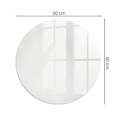 Round glass hearth for log burner Ivory color