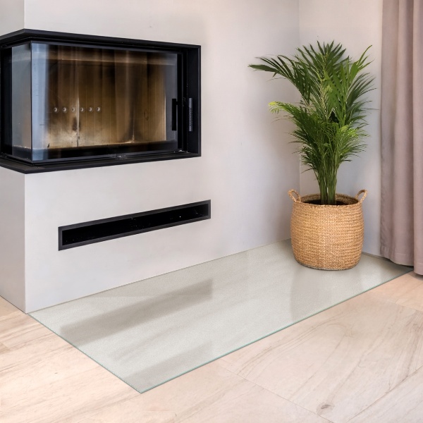 Rectangular hearth plate Frosted visual effect