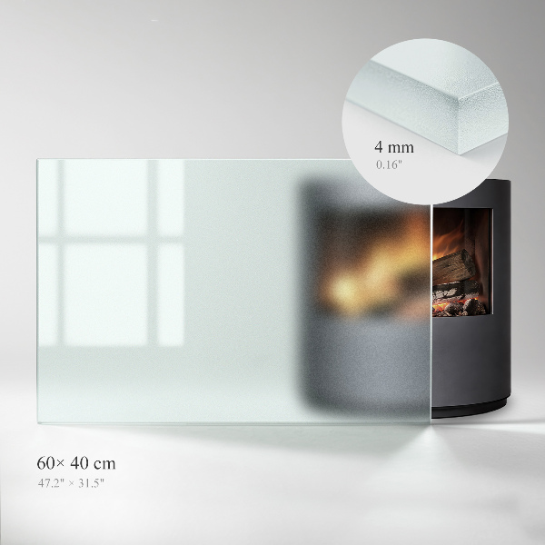 Rectangular hearth plate Frosted visual effect