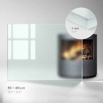 Rectangular hearth plate Frosted visual effect