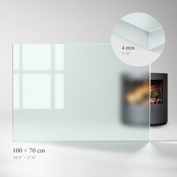 Rectangular hearth plate Frosted visual effect