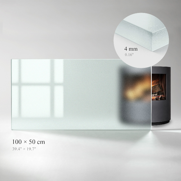 Rectangular hearth plate Frosted visual effect