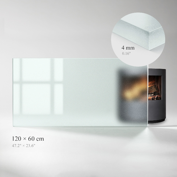 Rectangular hearth plate Frosted visual effect