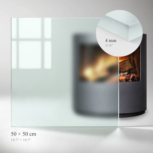 Rectangular hearth plate Frosted visual effect