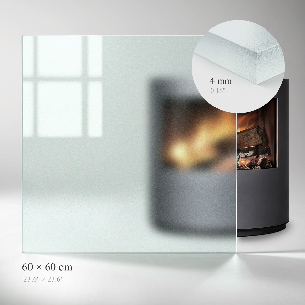 Rectangular hearth plate Frosted visual effect