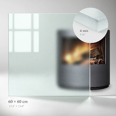 Rectangular hearth plate Frosted visual effect