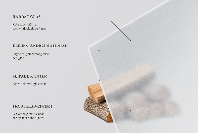 Rectangular hearth plate Frosted visual effect