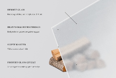 Rectangular hearth plate Frosted visual effect