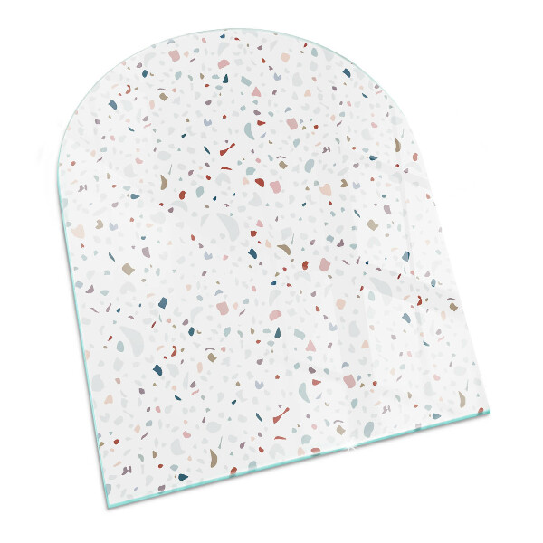 Semi oval glass hearth for stove Shapes in miniature