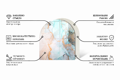 Half round tempered glass hearth Board colors in various shades