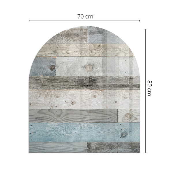 Half round tempered glass hearth Board colors in various shades