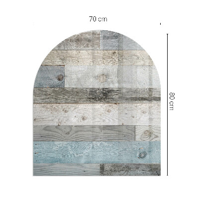 Half round tempered glass hearth Board colors in various shades