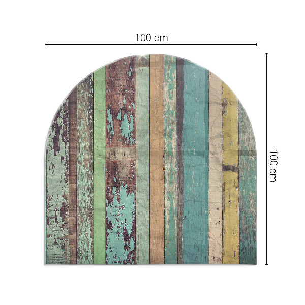 Half round glass hearth Board colors in different tones