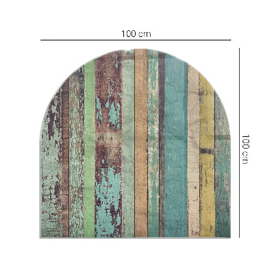 Half round glass hearth Board colors in different tones