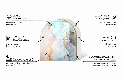 Semi oval glass hearth for stove Modern shapes with a wooden accent