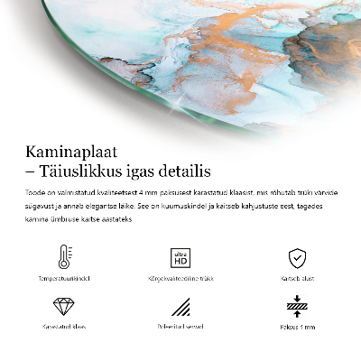 Half round glass hearth Polygonal patterns on the web