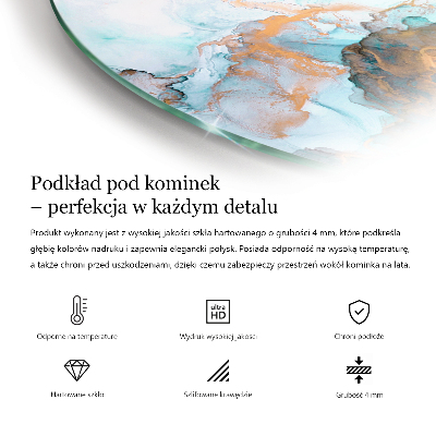 Half round glass hearth Polygonal patterns on the web