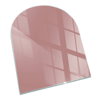 Half round tempered glass hearth Color Pink