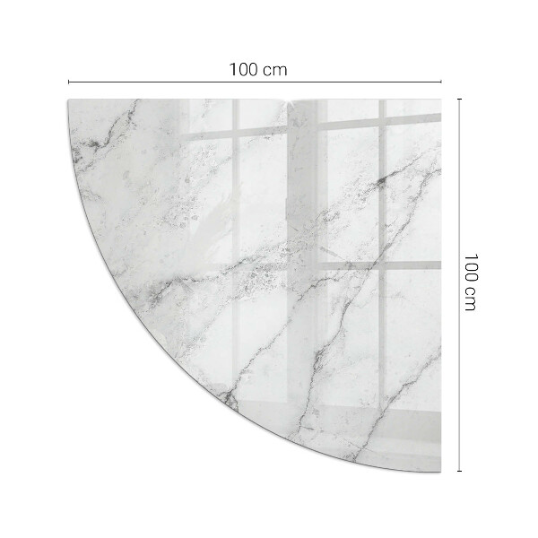 Corner glass hearth for wood burner Marble accents with delicate veining