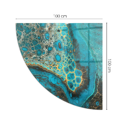 Quarter glass hearth stove Organic pattern in an abstract style