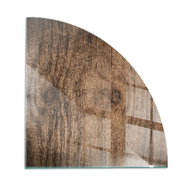 Quarter glass hearth stove Pine wood pattern