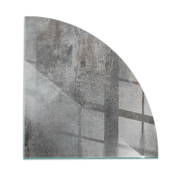 Corner glass hearth Raw structure pattern