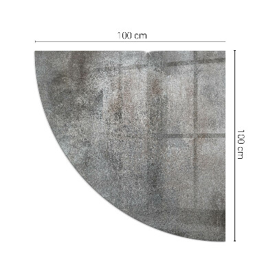 Corner glass hearth Raw structure pattern