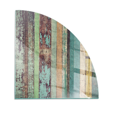 Corner glass hearth Board colors in different tones