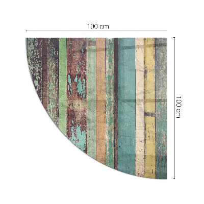 Corner glass hearth Board colors in different tones