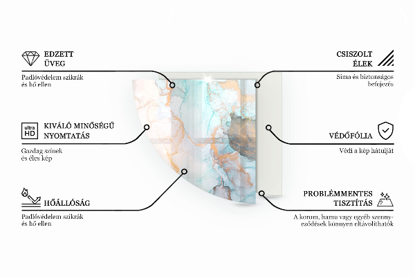 Corner glass hearth Pattern of three-dimensional shapes