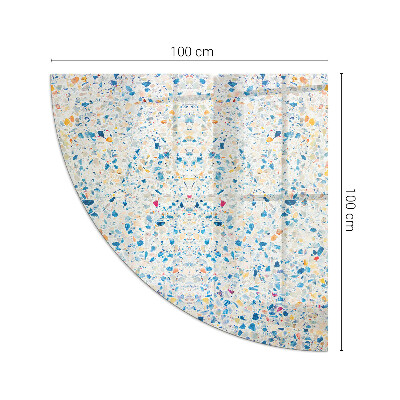 Corner glass hearth for wood burner Abstract texture motif