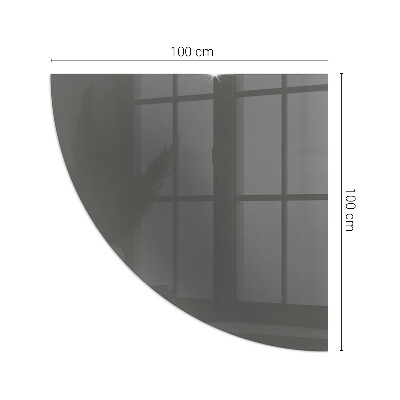 Corner glass hearth Color Gray-brown