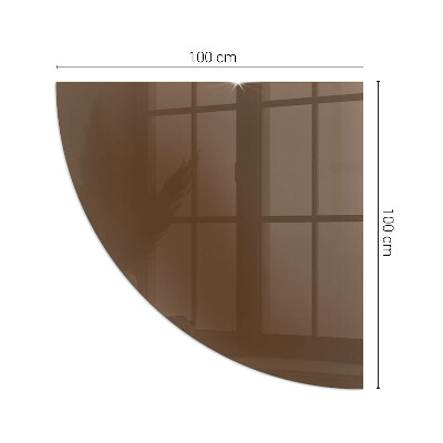 Quarter glass hearth stove Color Brown