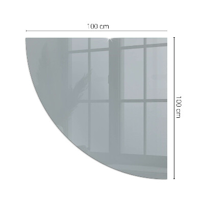 Corner glass hearth for wood burner Color Gray