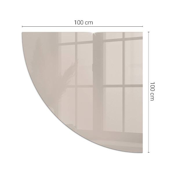 Corner glass hearth Color Light Brown