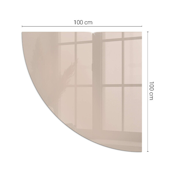 Corner glass hearth Color Light Brown