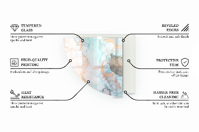 Quarter glass hearth stove Color Pale Pink