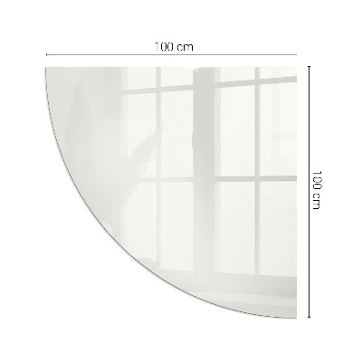 Corner glass hearth for wood burner Ivory color