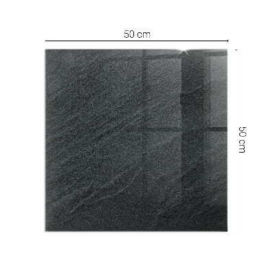 Rectangular glass hearth for wood stove Natural stone pattern