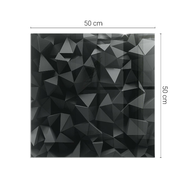 Rectangular tempered glass hearth Geometry in three dimensions