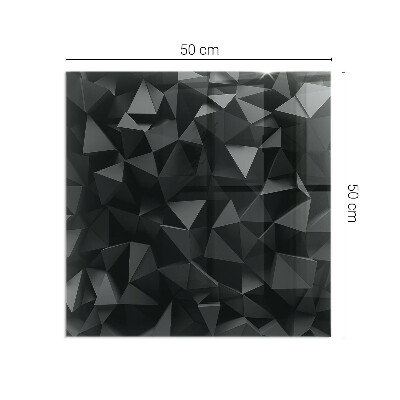 Rectangular tempered glass hearth Geometry in three dimensions