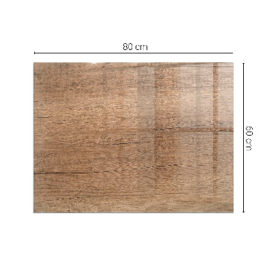 Rectangular glass hearth for wood stove Wood-inspired pattern