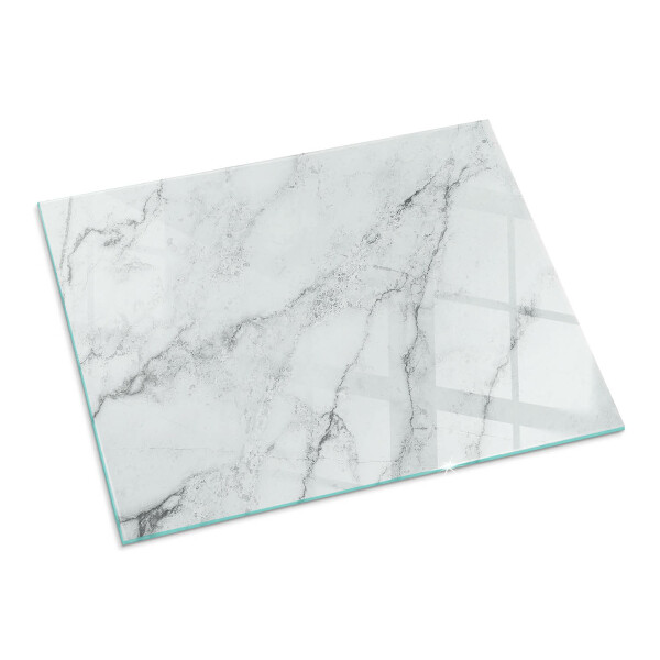 Rectangular glass hearth for wood stove Marble accents with delicate veining