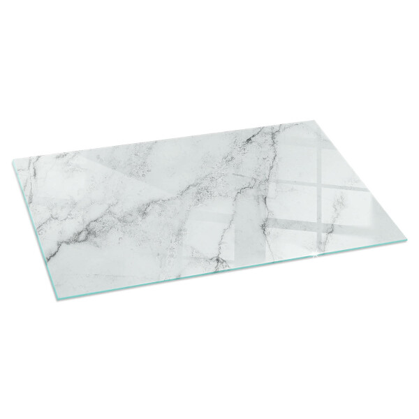 Rectangular glass hearth for wood stove Marble accents with delicate veining