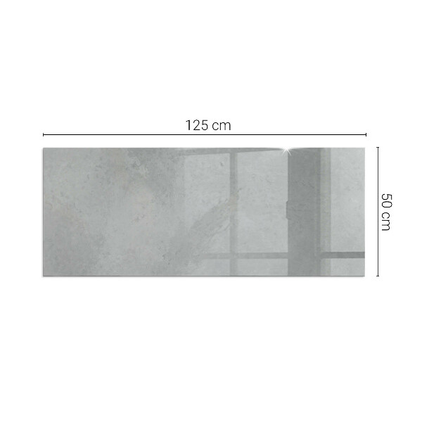 Rectangular glass hearth Concrete structure with effect