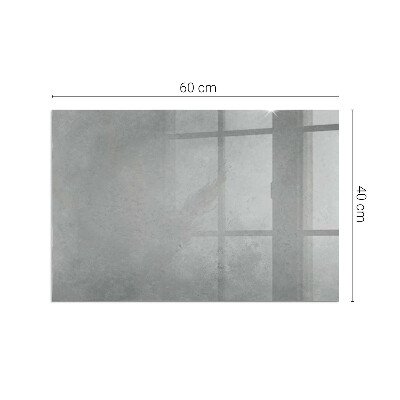 Rectangular glass hearth Concrete structure with effect